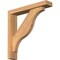 Ekena Millwork Funston Block Smooth Bracket w/ Offset Brace, Western Red Cedar, 3 1/2"W x 18"D x 18"H BKT0402X18X18FST05SWR - alternate 1